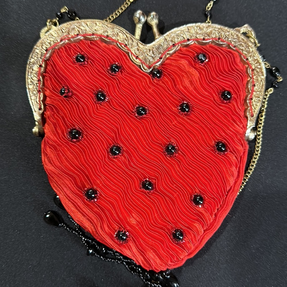 Katherine’s Collection Wayne M. Kleski Red Heart-Shaped Bag